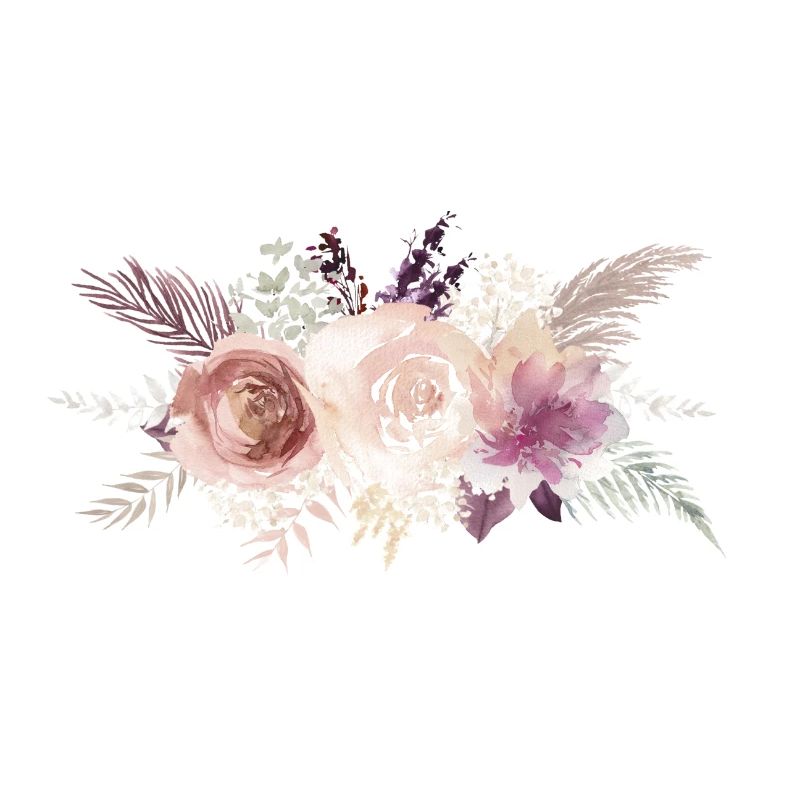 Flowers Bouquet Boho customizable