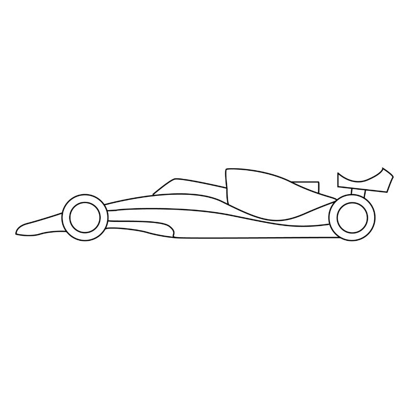 Voiture de course - Design simple