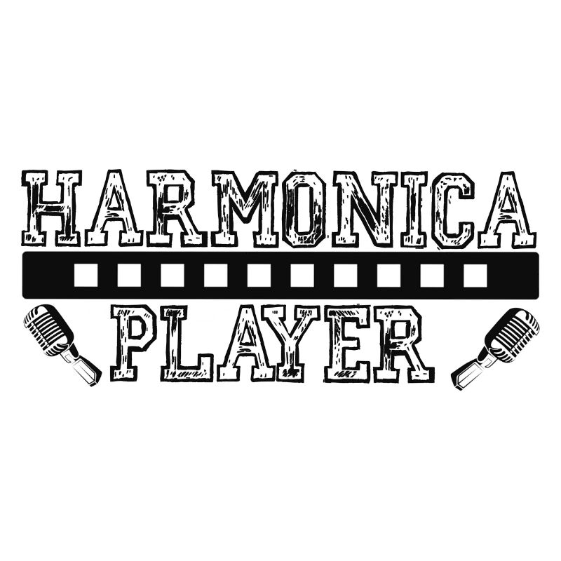 Harmonica player noir pour harmoniciste