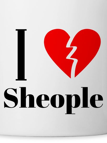 Ironisches Sheople design Statement