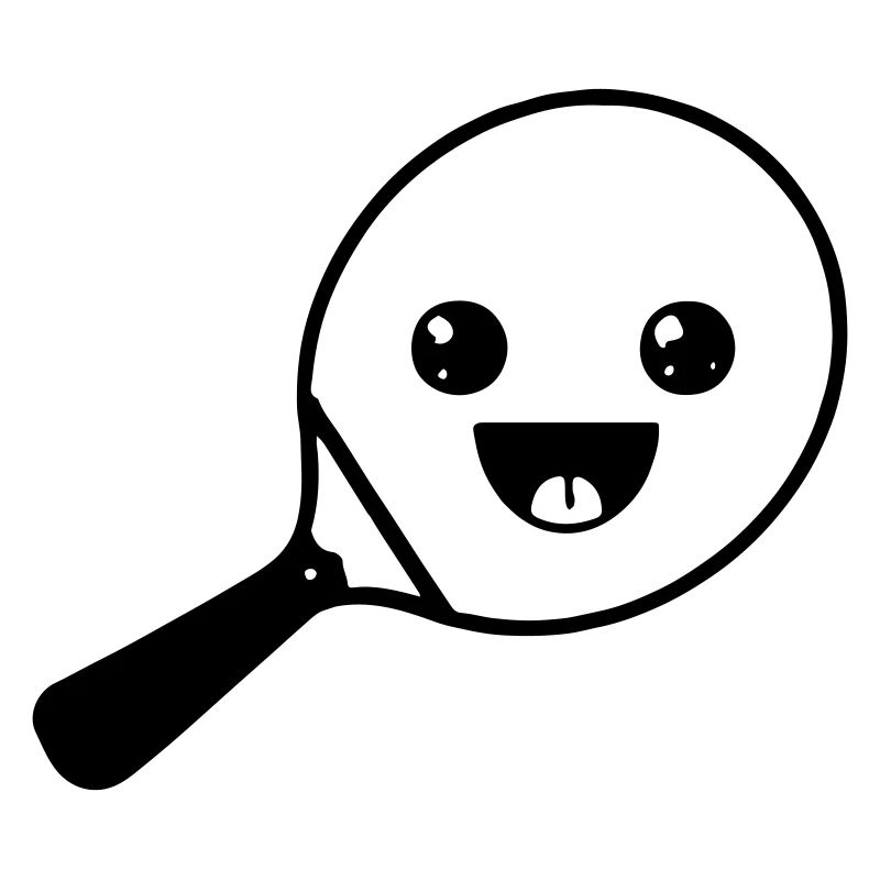 Table tennis racket Tennis racket with face