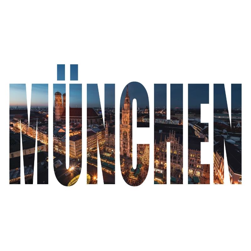 MÜNCHEN SKYLINE NACHTS