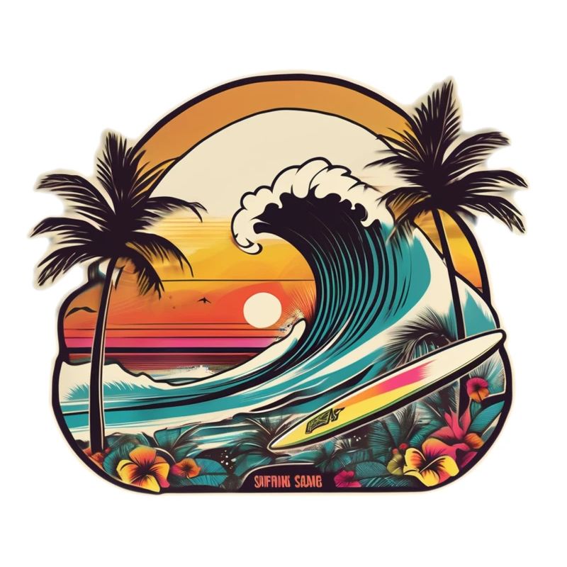 surf plage palmier soleil vacances