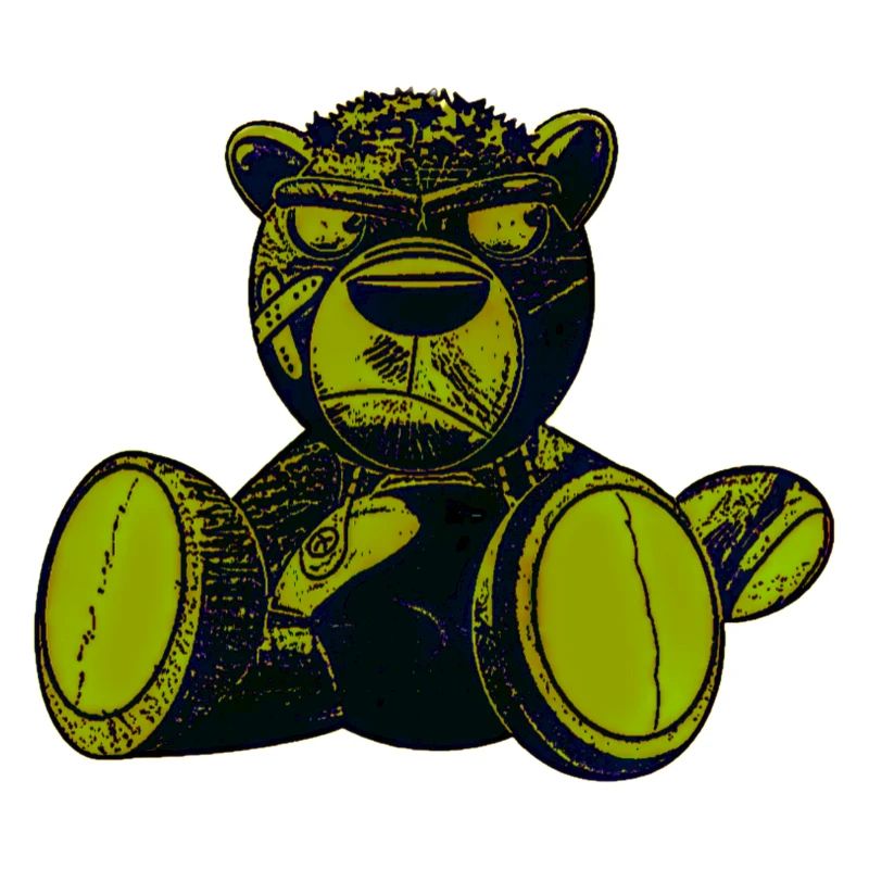 Effrayant Teddy Vert