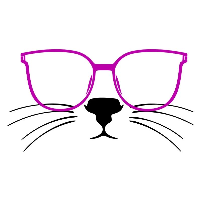 Cat Glasses Cat Lover Kitty