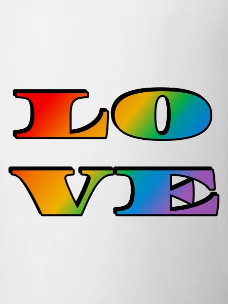 Retro Rainbow Love