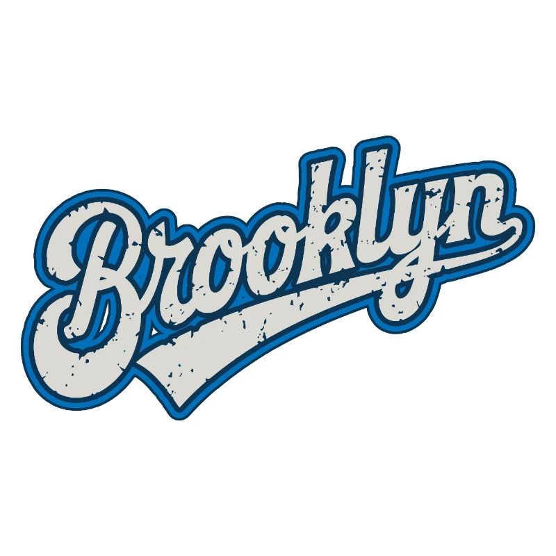 Brooklyn Urban Graphics in Blue Tone