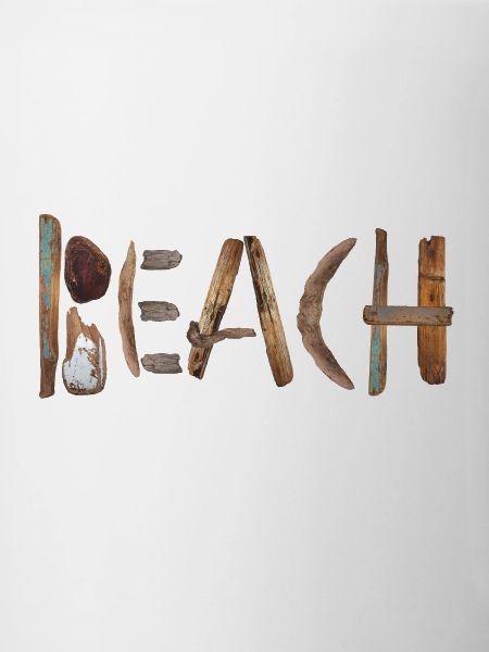 Natural Flotsam Letter Design