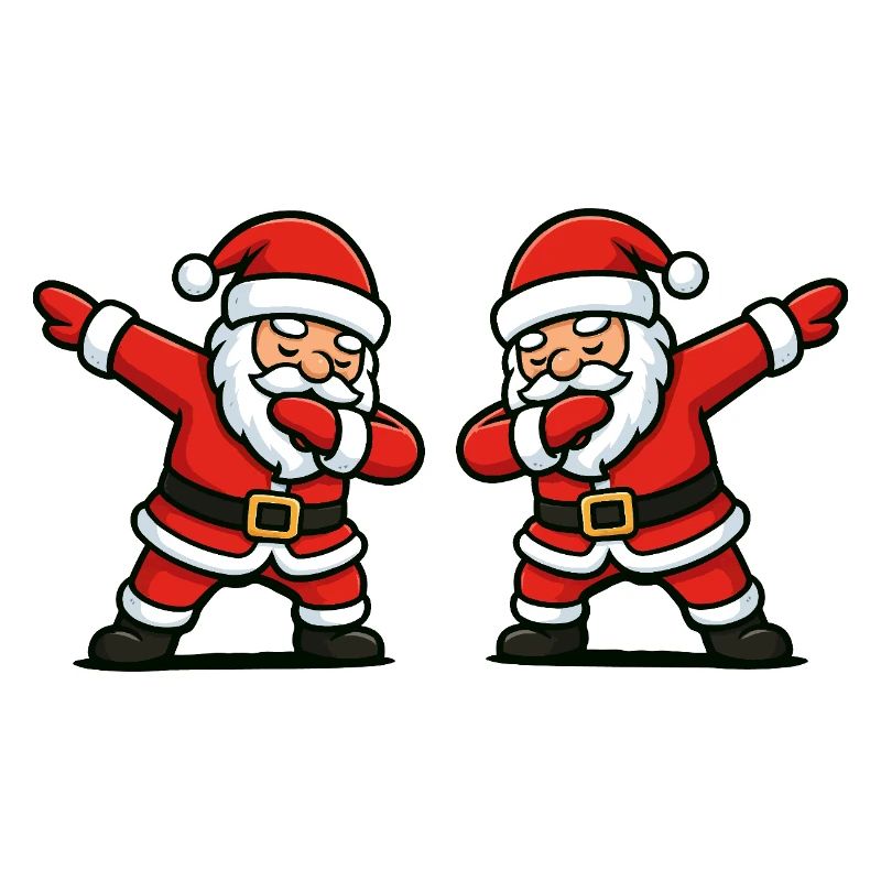 Santa Dab Tanzen Comic