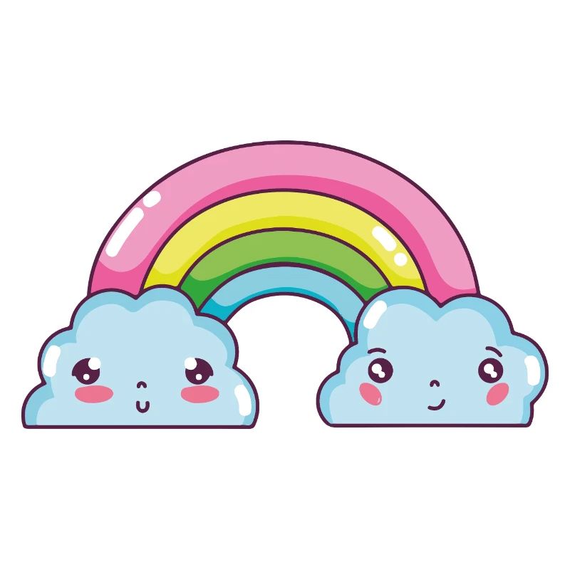 Pastel Rainbow Clouds Charm