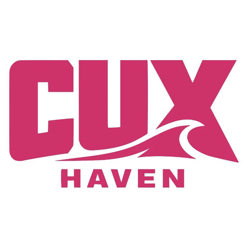 Cuxhaven Wave Logo Pink - CUX haven
