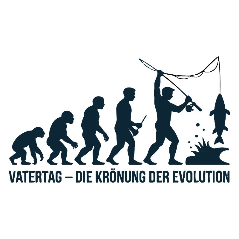Vatertag Krönung der Evolution Angler Papa 2026