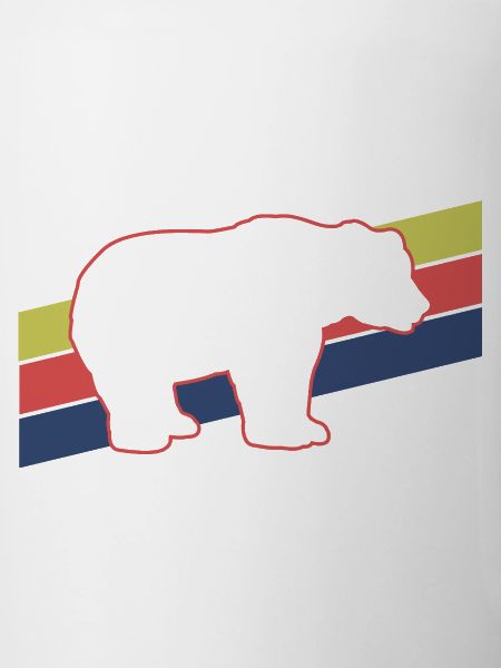 Bär Silhouette Retro Style