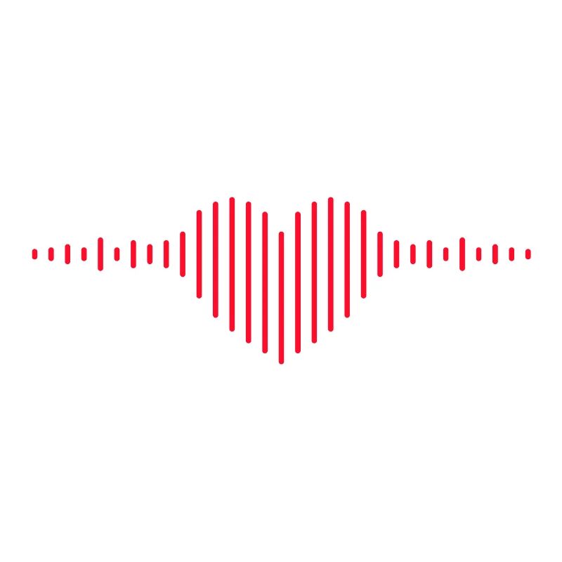 Equalizer Herz Frequenz lustiges Musik Geschenk