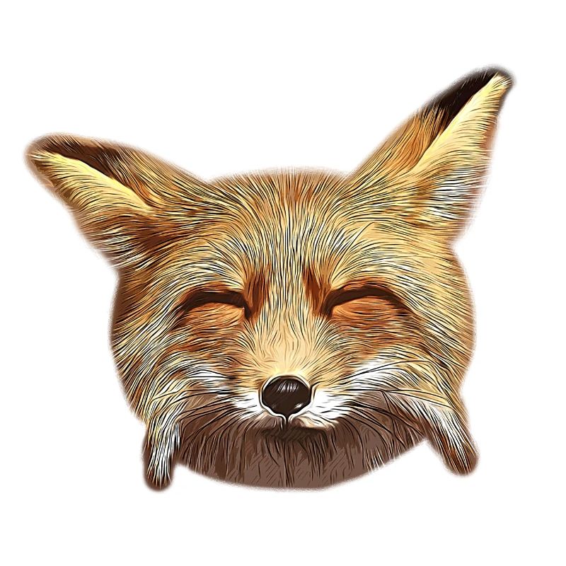 gxp fox renard week-end joyeux heureux vector art