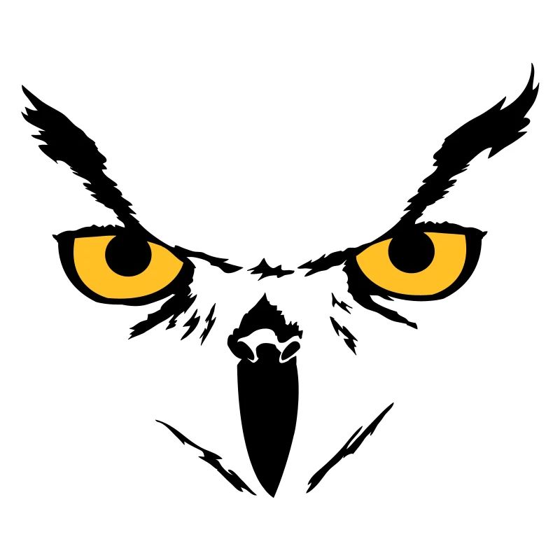 visage de hibou