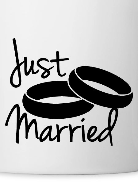 Just Married Rings Design