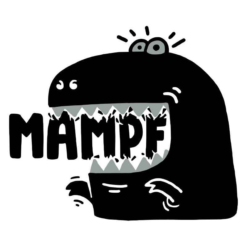 Super hungriger Mampf-T-Rex!