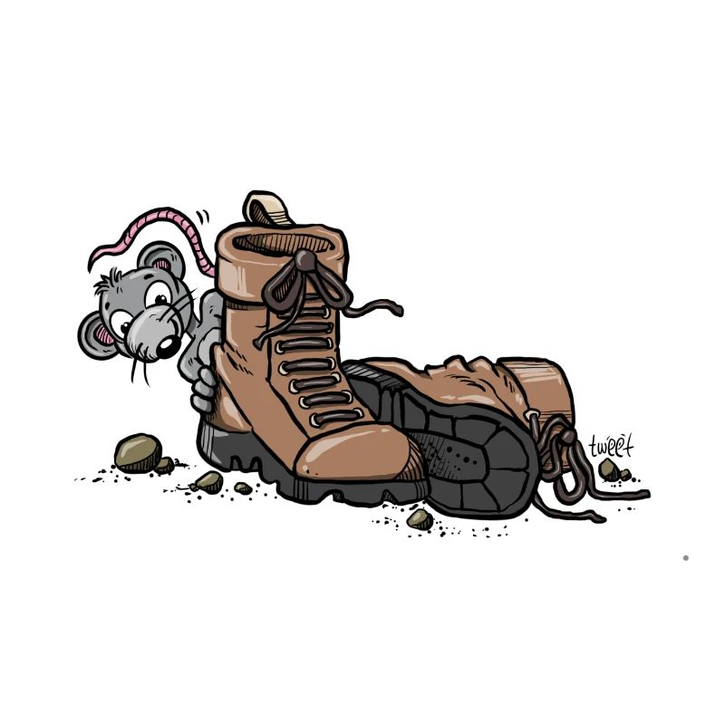 Chaussures de randonnée avec souris