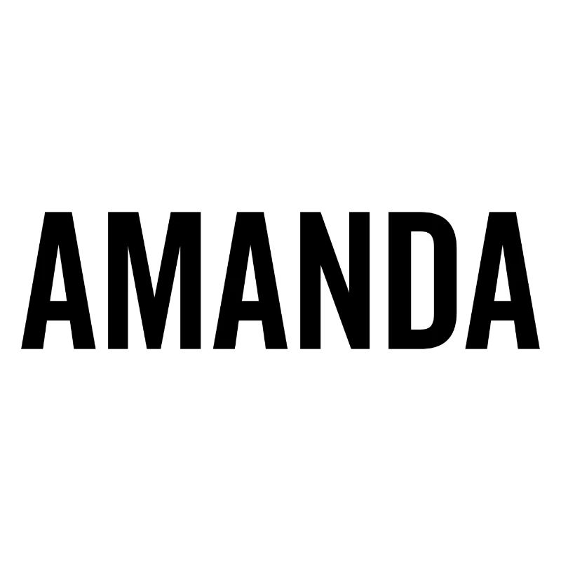 Amanda Custom Name Font Text Birthday