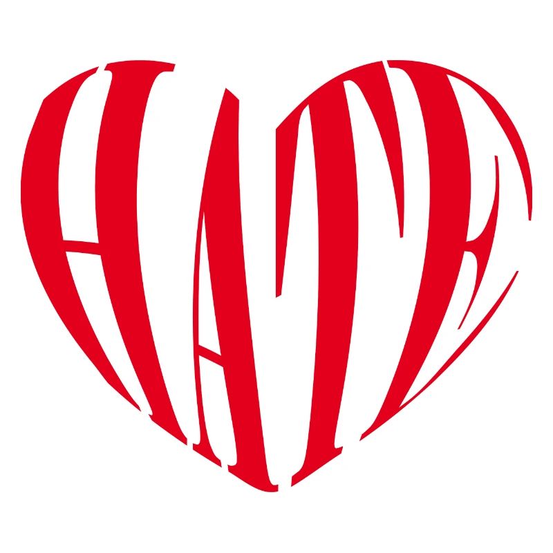 Heart Hate Anti Valentine's Day Humor Single