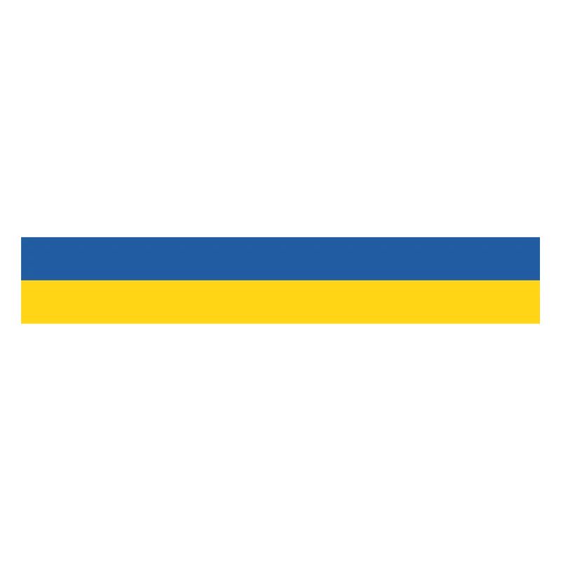 Trait ou drapeau Ukraine