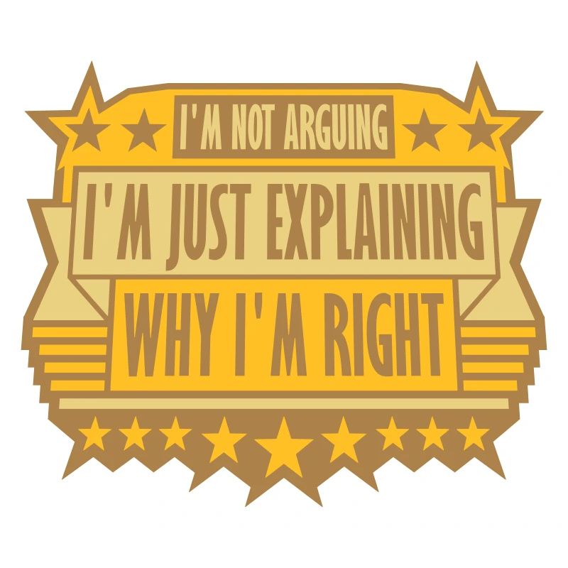 I m not arguing