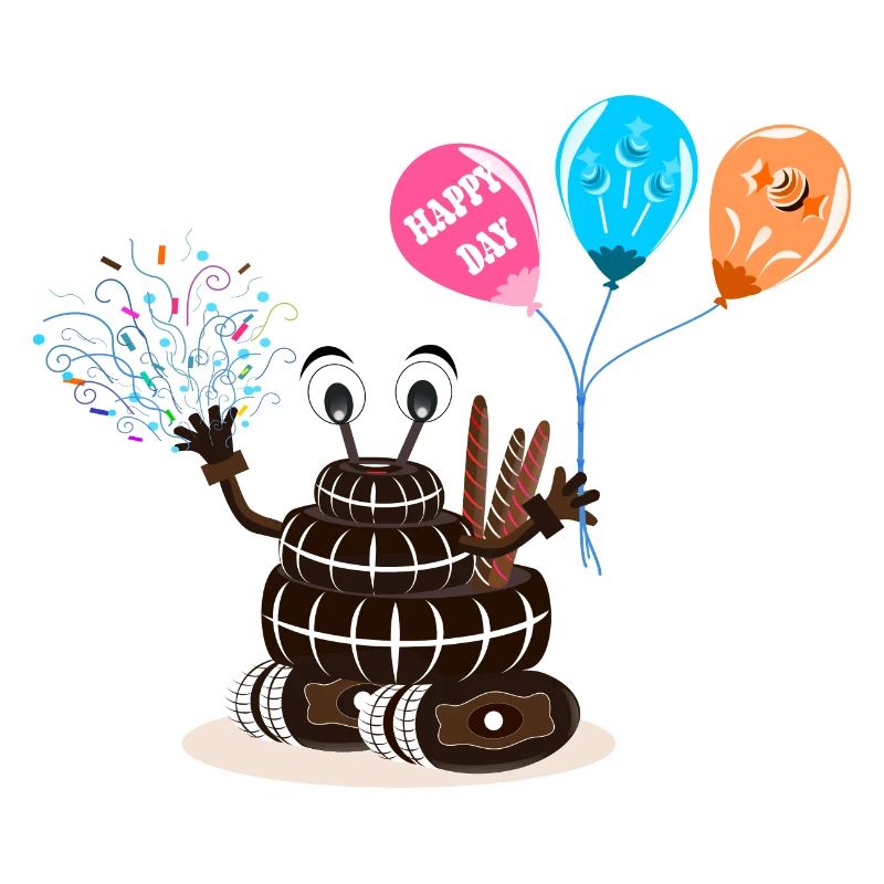 HAPPY DAY ROLLING CAKE