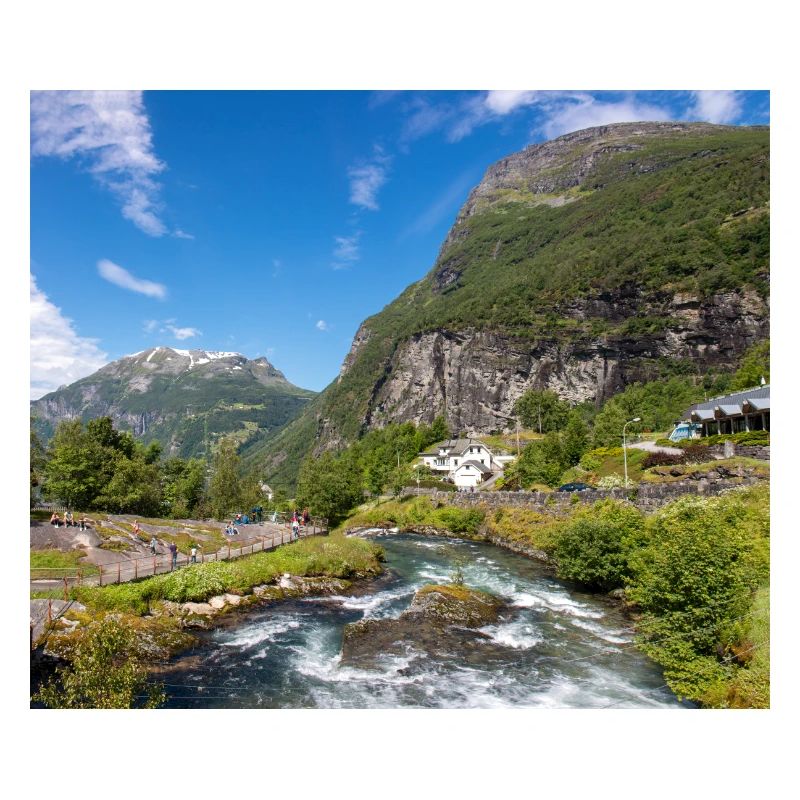 Geiranger panorama Storseterfossen Norway