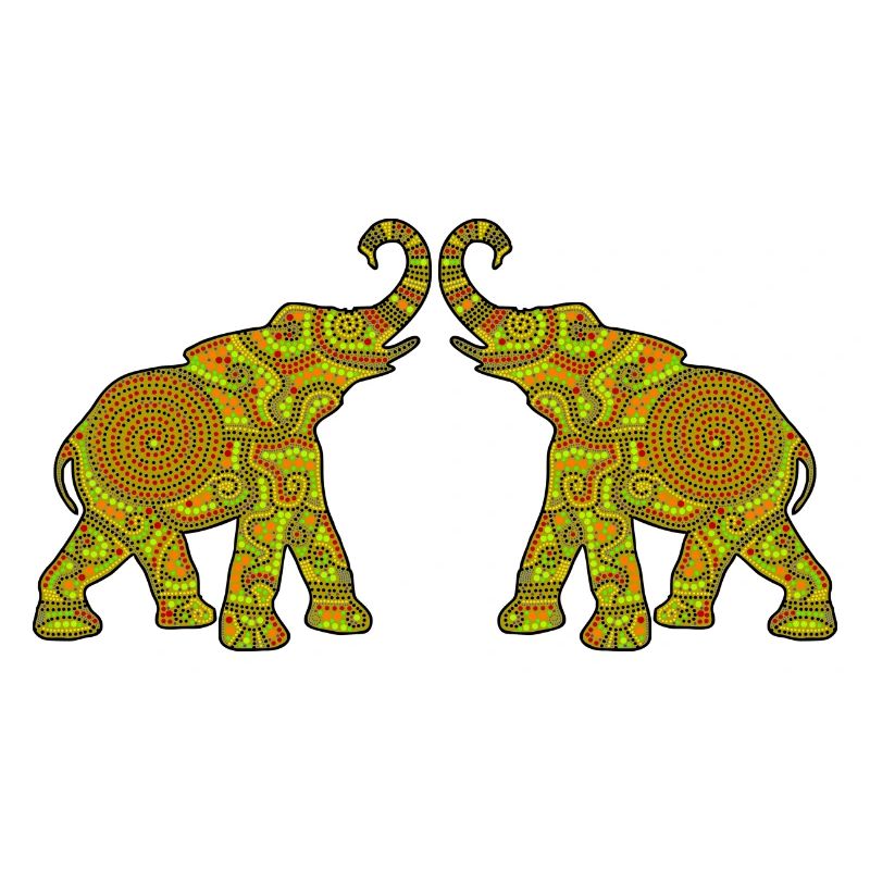 Wonderful Dot Work - Two ELEPHANTS3