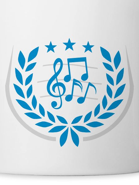 Music clef Laurel wreath