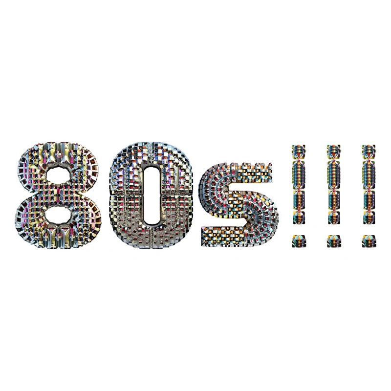 80s DISCO lettrage disco ball look danse devise