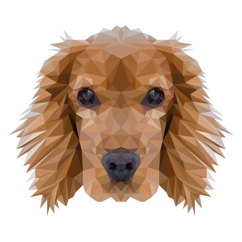 Cocker Spaniel Hund Polygondesign