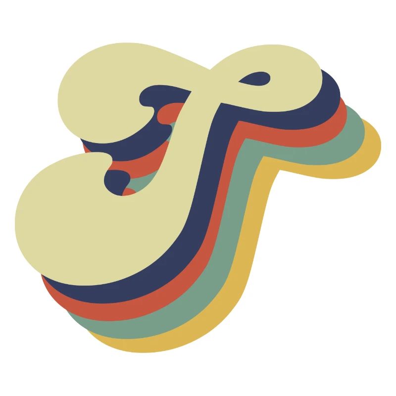Retro-Buchstabe T