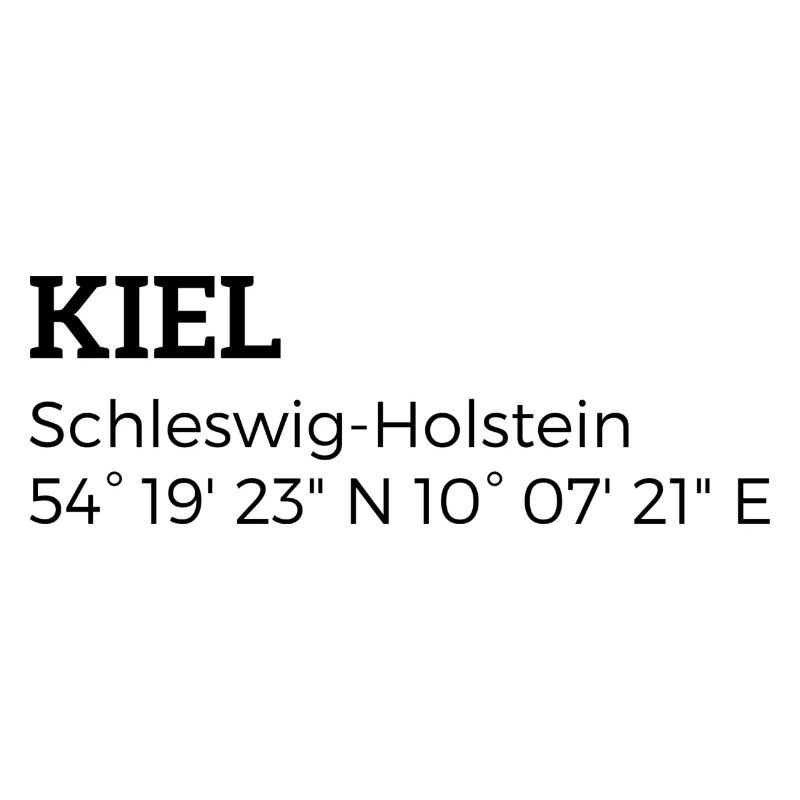 Coordonnées de Kiel Schleswig-Holstein