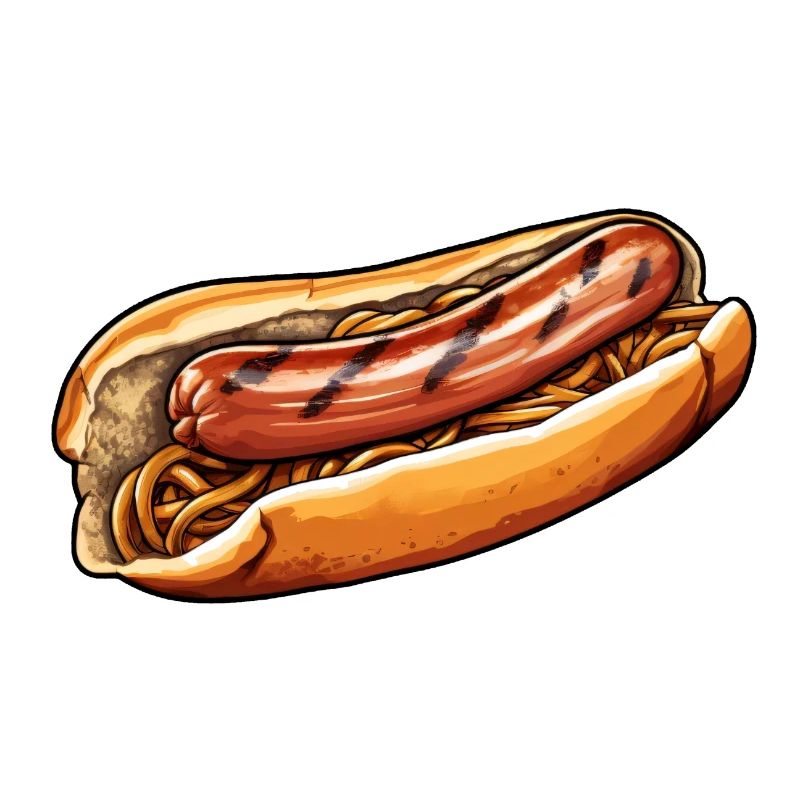 Bratwurst in a bun