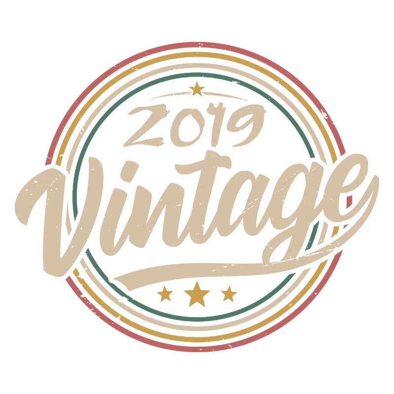 2019 Vintage 2019 Geburtstagsgeschenk - Retro Stil 2019