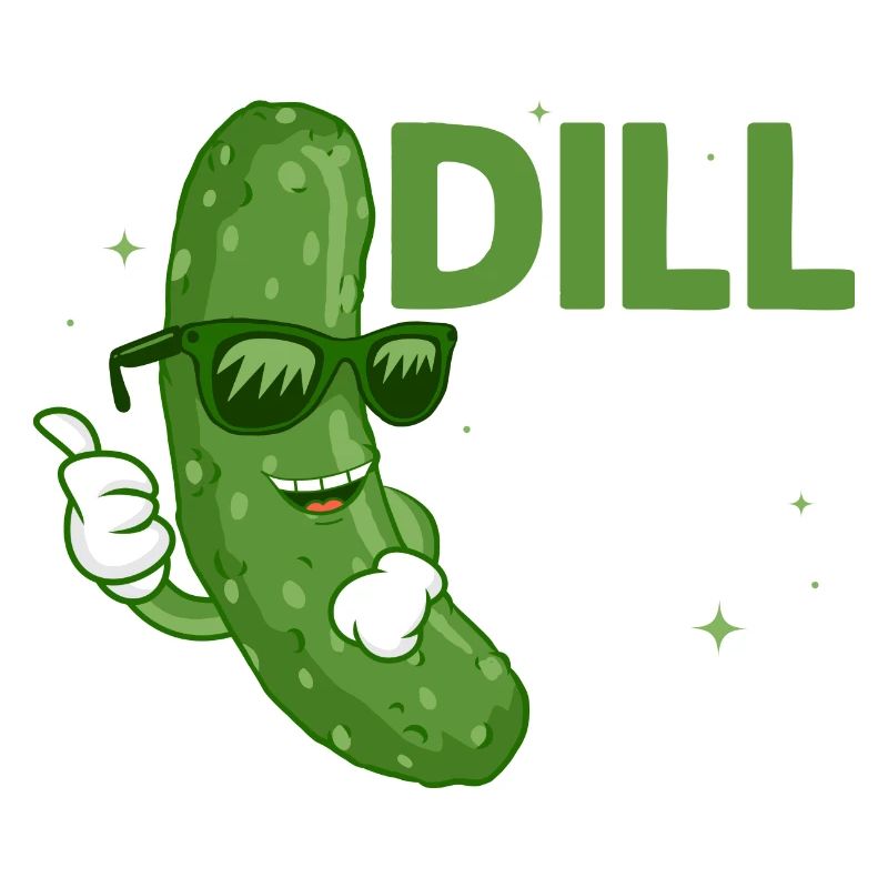 Aneth avec son cornichon Concombre végétalien
