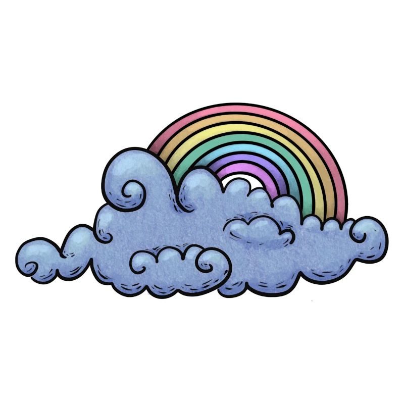 Rainbow cloud