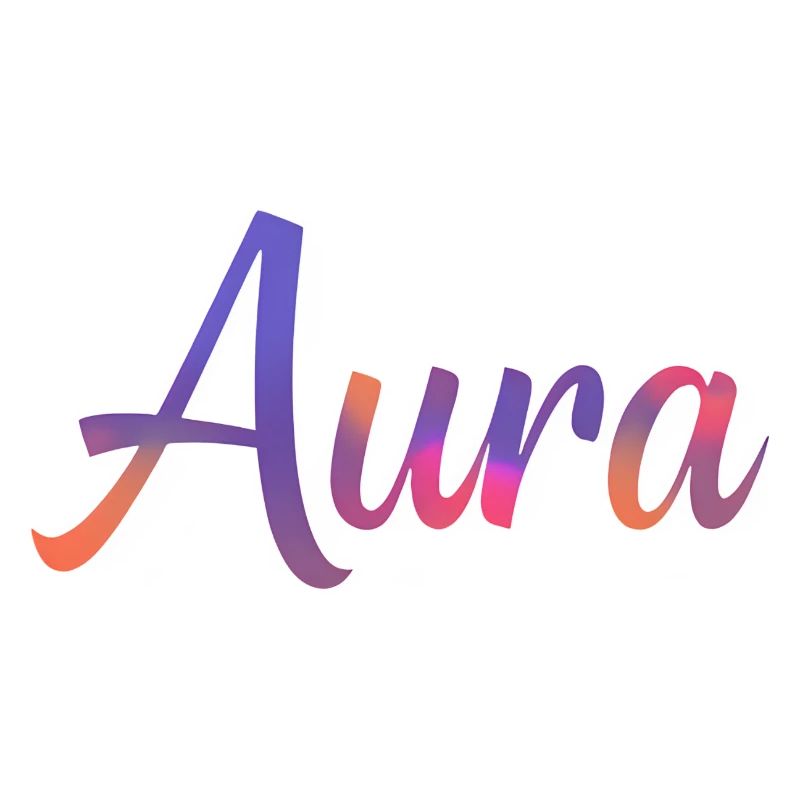 Aura – Design Typographique Coloré Moderne