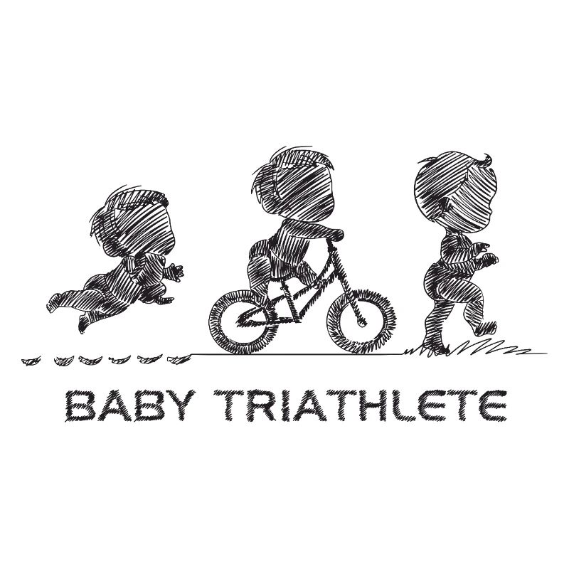 Kleiner Knopf-Triathlet