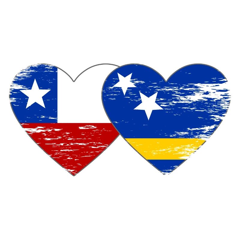Chile_Curacao_Flagge_Herz_used