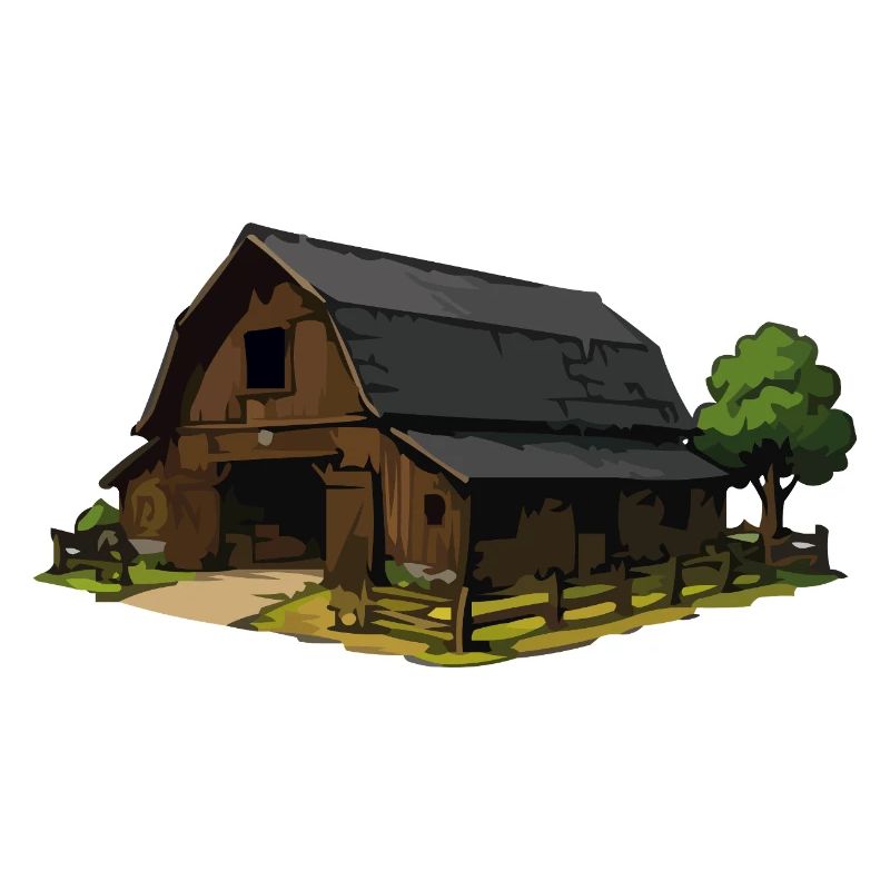 Rustic Barn Illustration