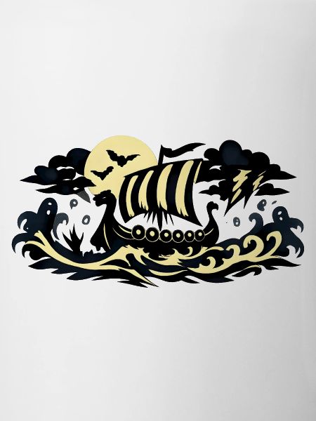 Mondschein Viking Schiff