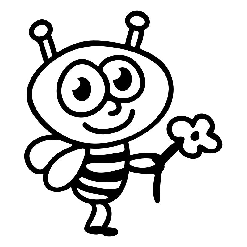 Biene + Blume - Line