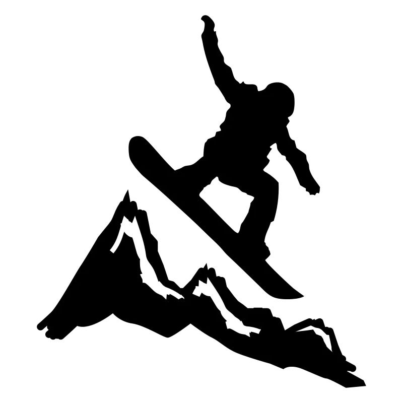 snowboard mountains jump