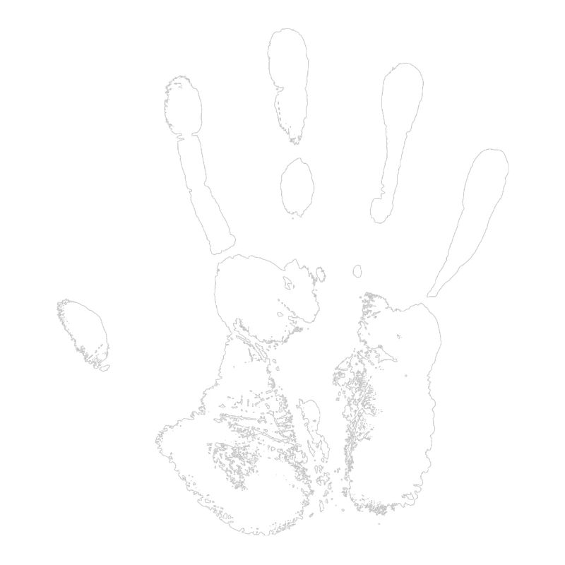 white hand