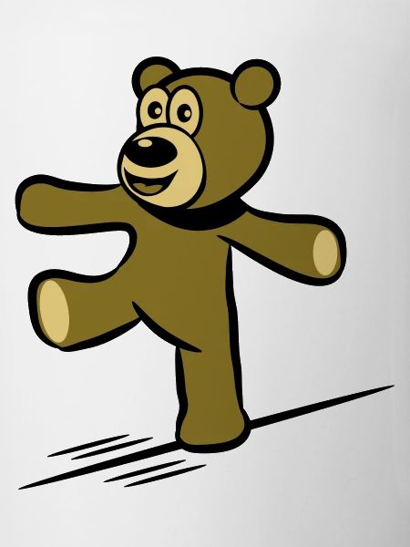 Teddy bear balance rope dance