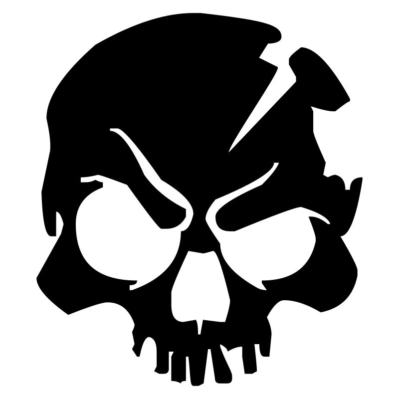 skull design bone