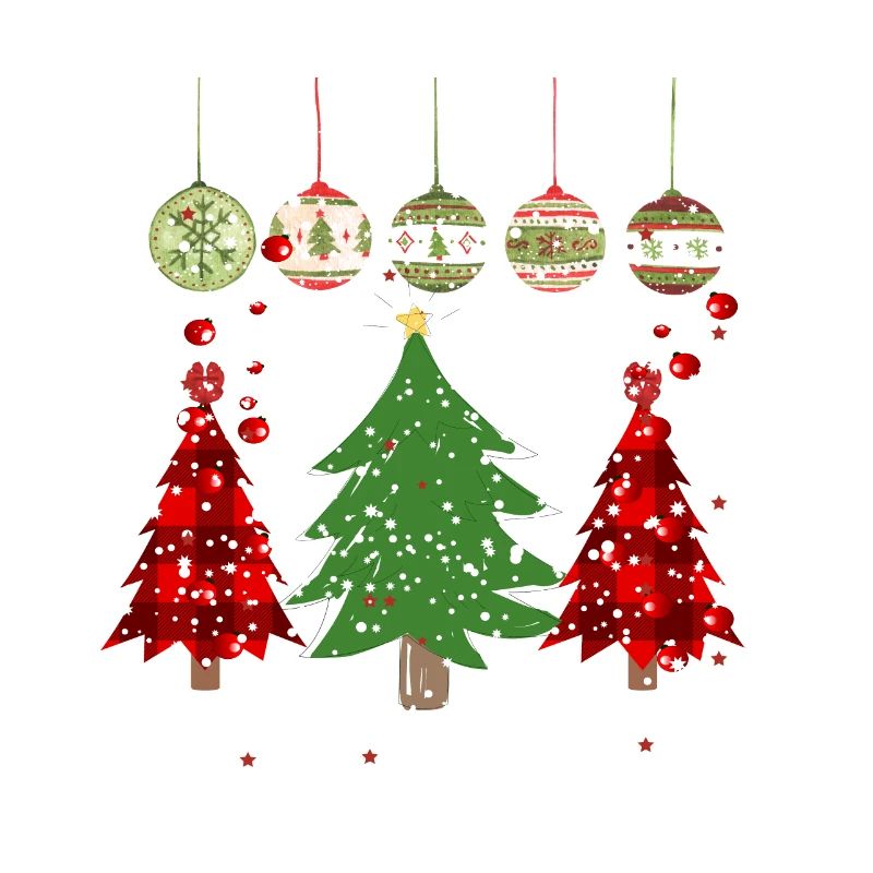 Merry Christmas/ Christmas Tree Prints / ccolorful
